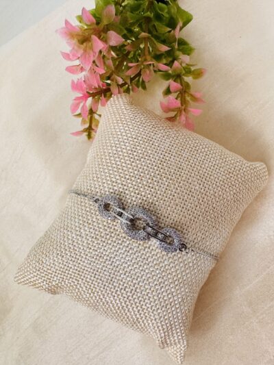White Diamond Adjustable Bracelet