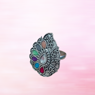 Meena leaf Ring